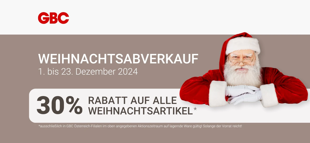 Blog Abverkauf Weihnachtsartikel 2024 GBC Österreich