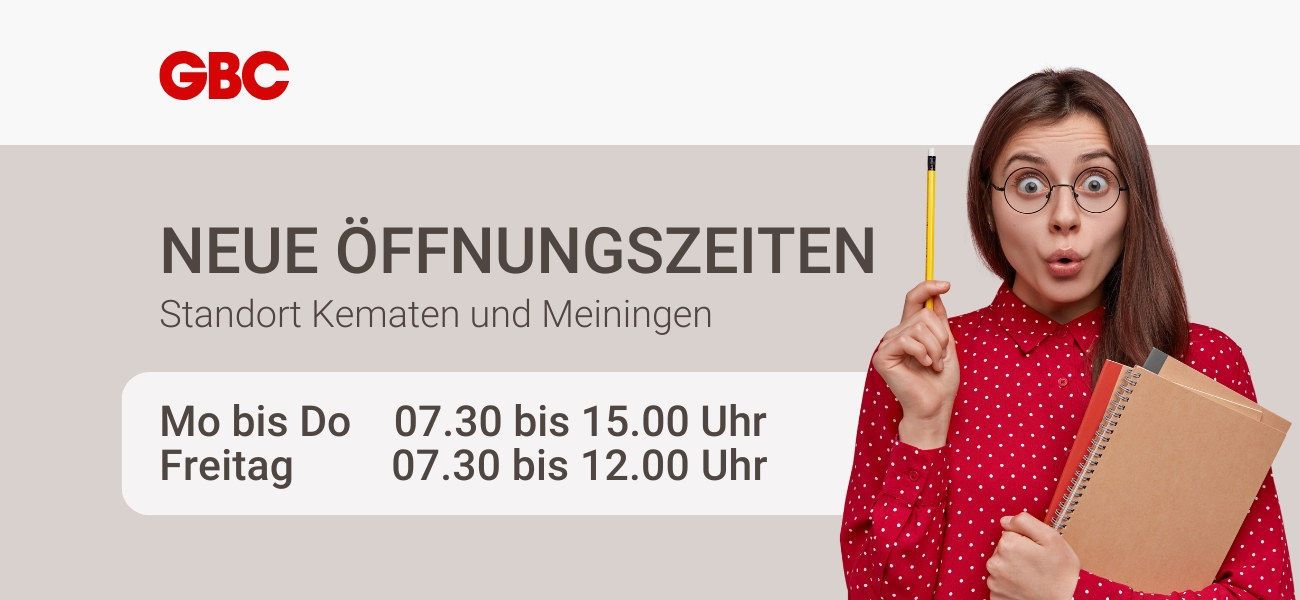 Blog Neue Öffnungszeiten Kematen Meiningen GBC Österreichn v2
