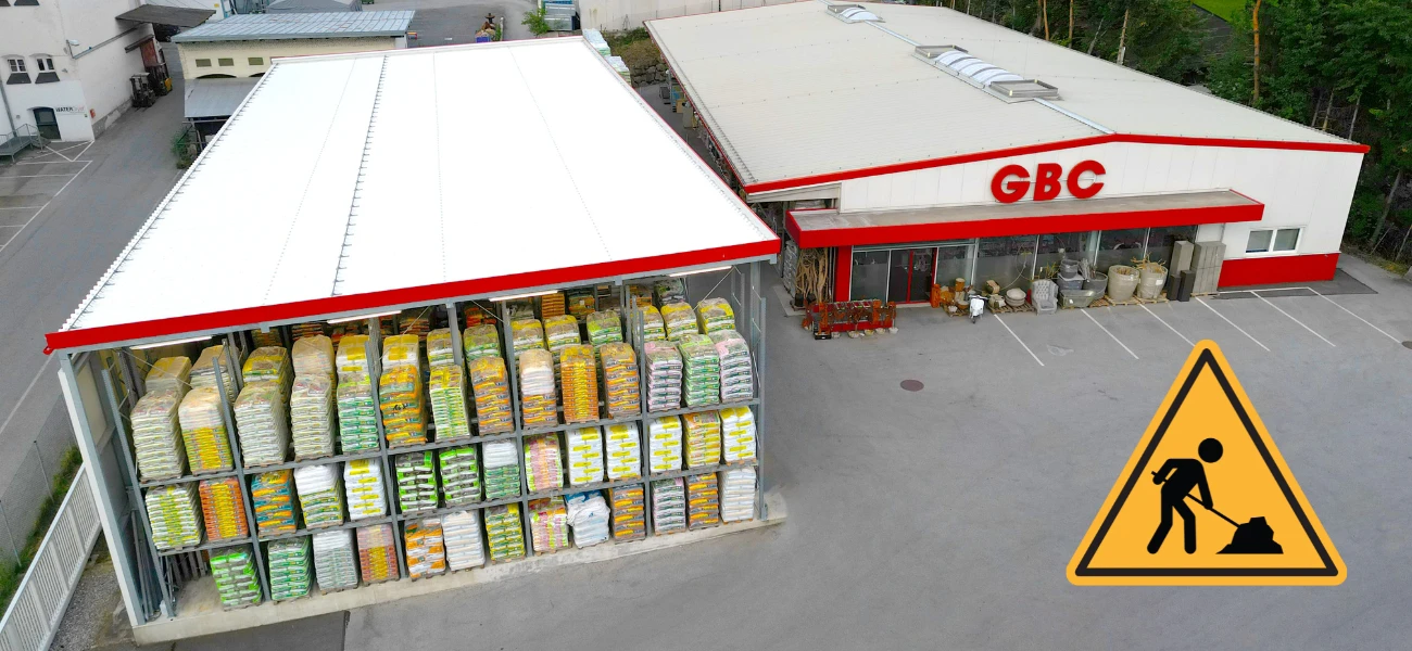 Baustellen-Info: Eingeschränkte Zufahrt zur GBC Österreich-Filiale Kematen/Tirol im November 2025