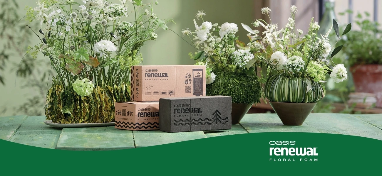 OASIS® Renewal™ Floral Foam: Die neue Generation nachhaltiger Steckkunst erhältlich bei GBC Österreich